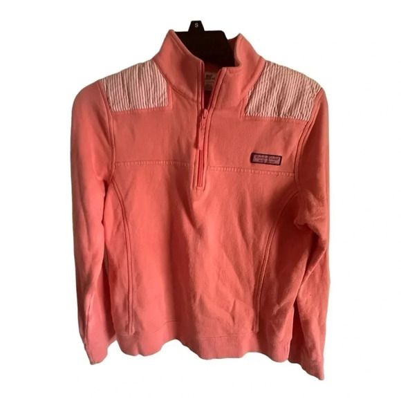 Vineyard Vines Women's Pink Quarter Zip - Picture 1 of 5